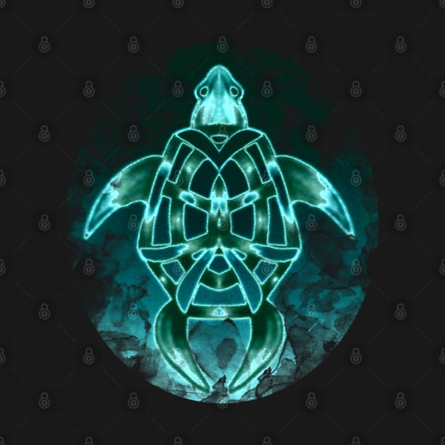 Aqua Turtle by Not Meow Designs 
