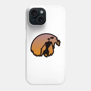 Siren head silhouette Phone Case