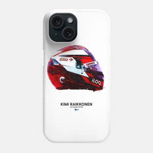 F1 2020 Kimi Raikkonen Crash Helmet Phone Case