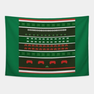 Xmas Invaders Tapestry
