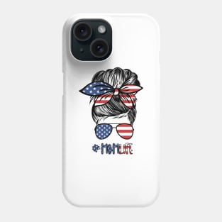 American Messy Bun Hair Phone Case