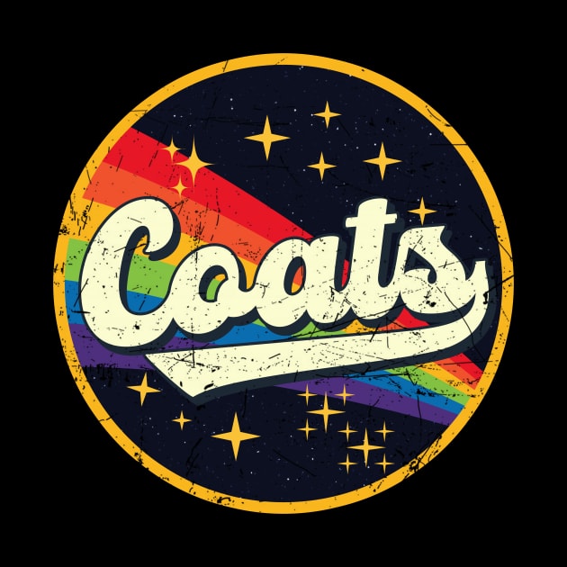 Coats // Rainbow In Space Vintage Grunge-Style by LMW Art