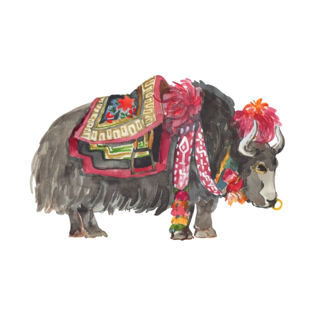 Tibetan black yak by KaylaPhan