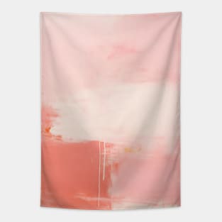 Pink Abstract Shapes Tapestry