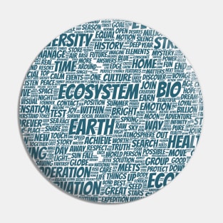 Bio Biodiversity Pattern Text Word Cloud Pin