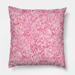 Pink Seahorse Spirals Pillow