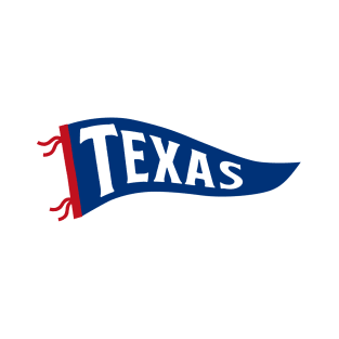 Texas Pennant - White T-Shirt