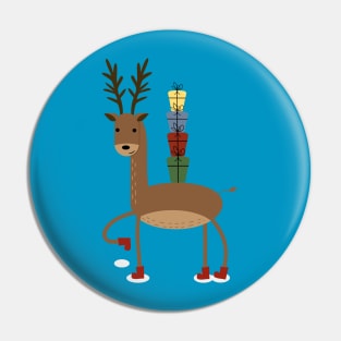 Xmas reindeer Pin