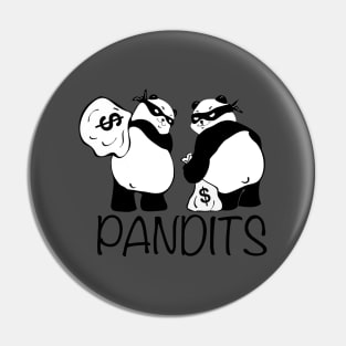 Panda Bandits (pandits) Making Off With The Booty Pin