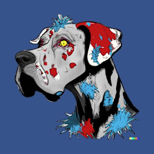 A colorful Great Dane T-Shirt