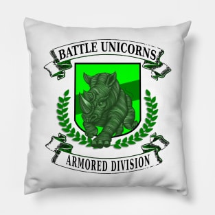 Battle Unicorn Armored Division - Charging Rhino Emblem Pillow