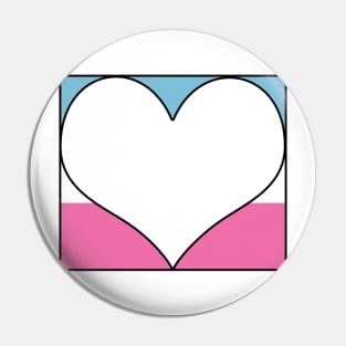 Trans Pride Heart Block Pin