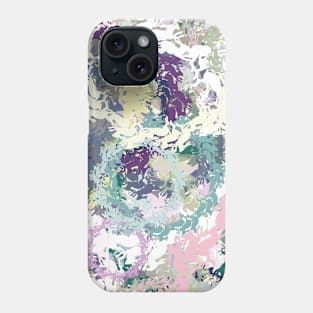 Random Rabbits - abstract dark pastel rabbit pattern Phone Case