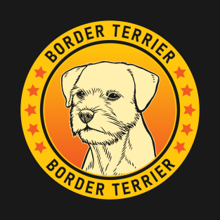 Border Terrier Dog Portrait T-Shirt