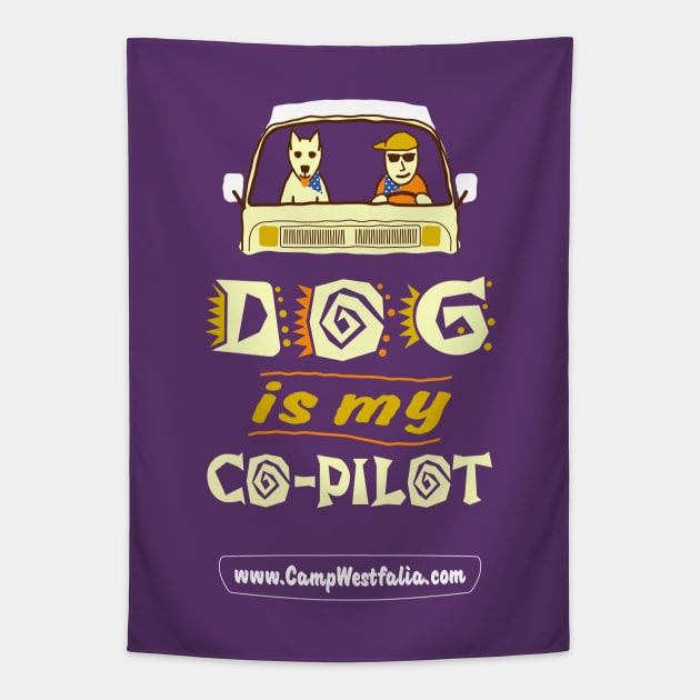 Dog is My Co-Pilot, dark Tapestry by CampWestfalia