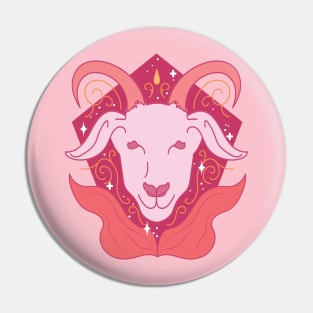 Capricorn Sea Goat (Pink) Pin