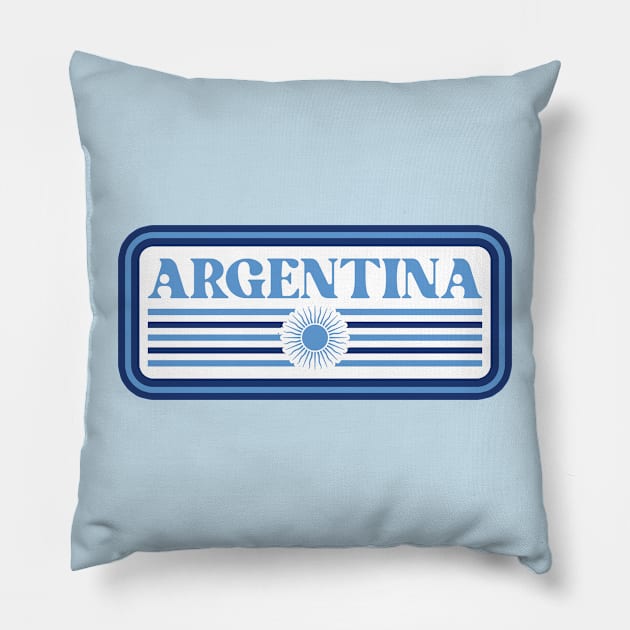 Argentina Pillow by lounesartdessin