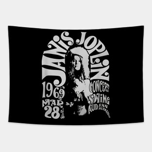 Janis Joplin Music Tapestry