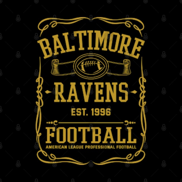 Vintage Ravens American Football by carlesclan