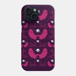 Pink spooky ghosts Phone Case