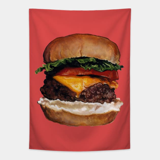 Cheeseburger Tapestry by KellyGilleran