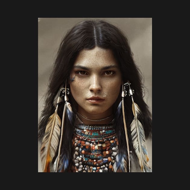 The american indians girl by JRC SHOP