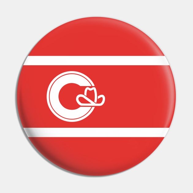 Flag of Calgary, Alberta Pin by brigadeiro