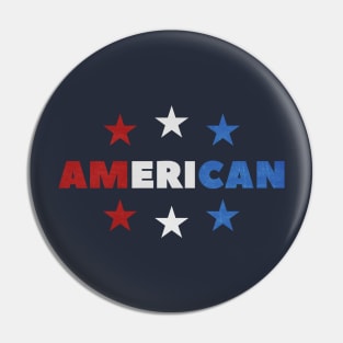 USA 4th of July Independence T-Shirt Pin