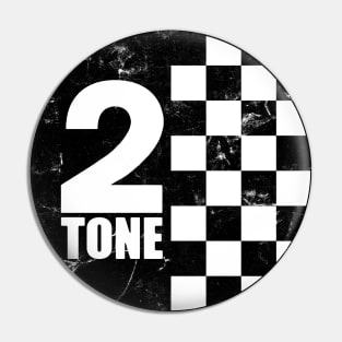 2-Tone \ Faded Vintage Style Design Pin