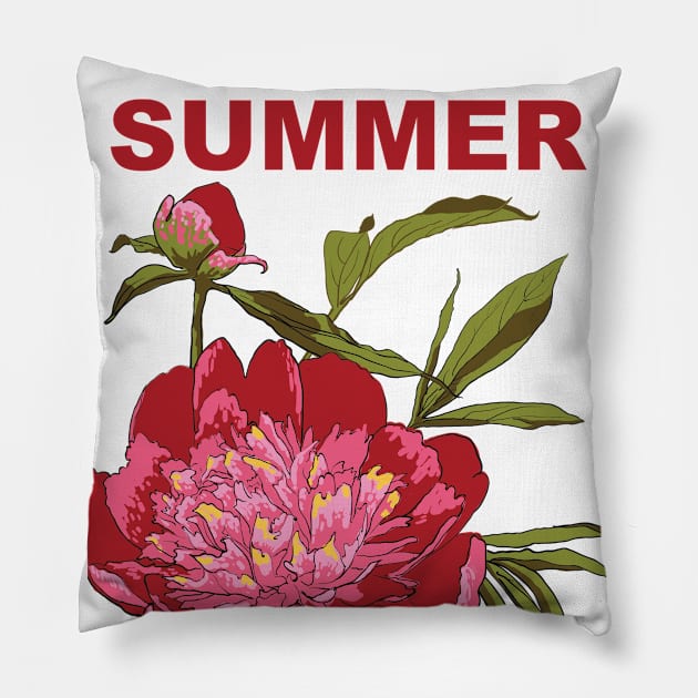 Summer #7 Pillow by Olga Berlet