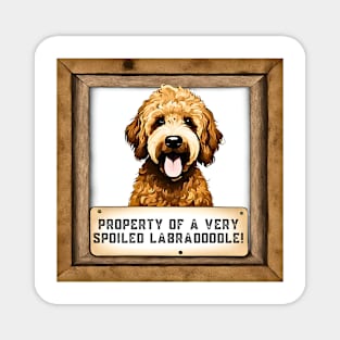 Property of a Very Spoiled Labradoodle Magnet