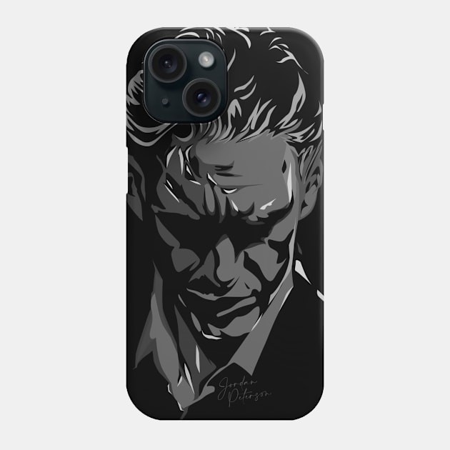 Jordan Peterson Digital Art Portrait Phone Case by Pong Lizardo