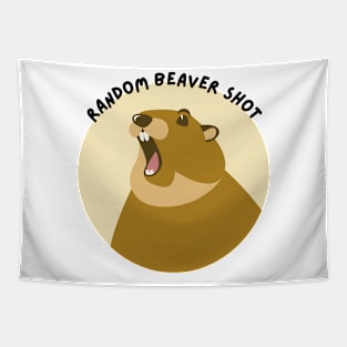 Random Beaver Shot Tapestry