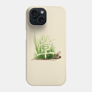 Lawnmower In Grass Phone Case