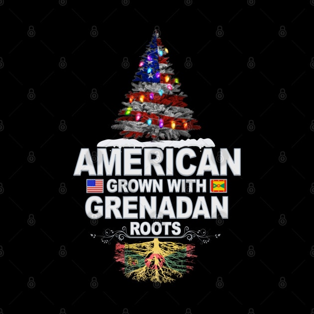 Christmas Tree  American Grown With Grenadan Roots - Gift for Grenadan From Grenada by Country Flags