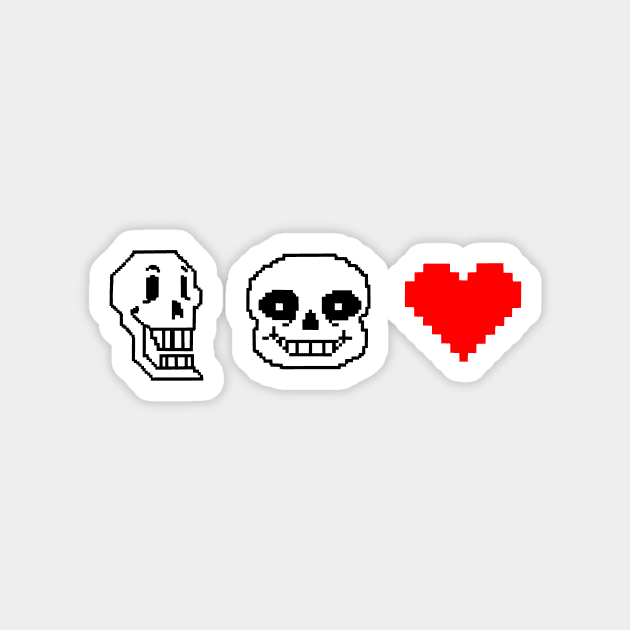 UT papyrus and sans Magnet by tonguetied