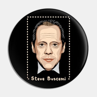 Steve Buscemi Vintage Fan Art Pin