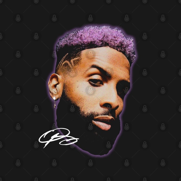 Odell Beckham Jr. Big Face by Richard Michaud Art