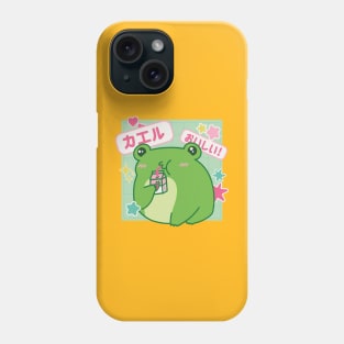 Japanese Kawaii Frog Froggy Strawberry Milk Anime Phone Case