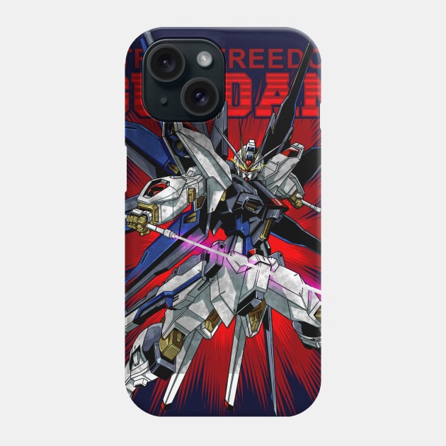 ZGMF-X20A Strike Freedom Gundam Phone Case by Arkhan Store