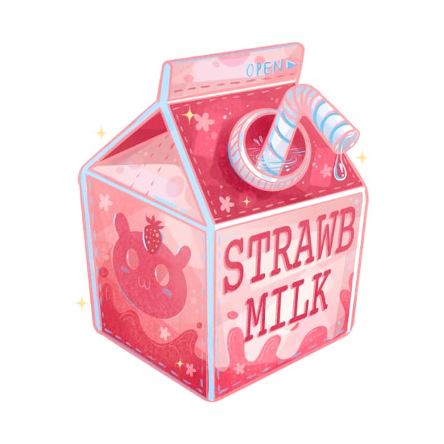 Sparkly Strawberry Milk by Claire Lin