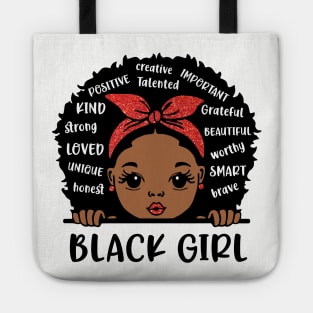 Black Girl, Black Girl Magic, African American Girl Tote