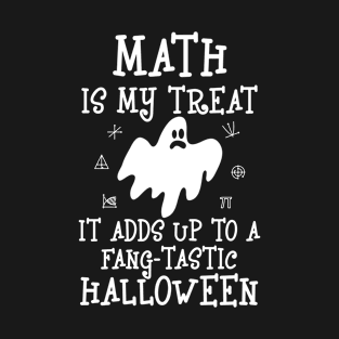 Math Halloween Teacher Funny Quote T-Shirt