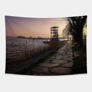 Sunset Landscape Tapestry