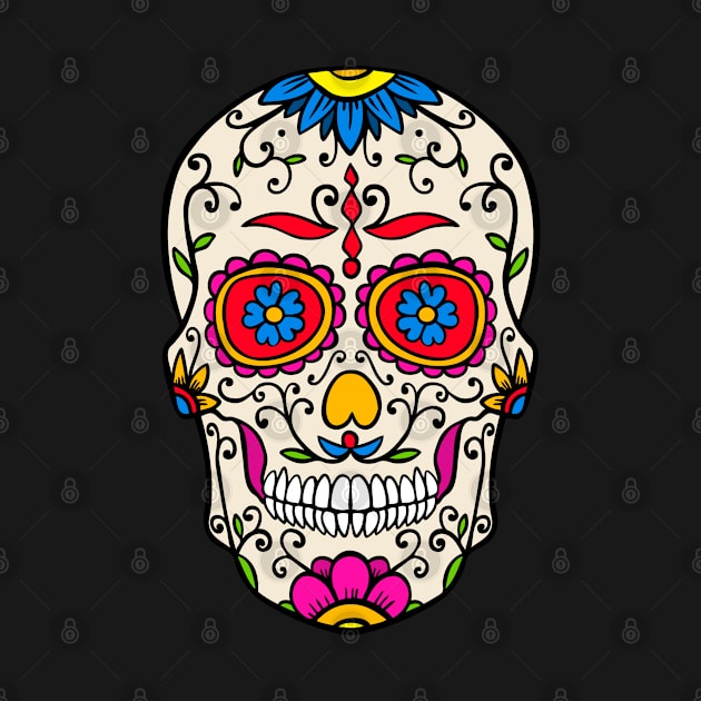 Sugar Skull - Calavera by Hispaniola-Fineart