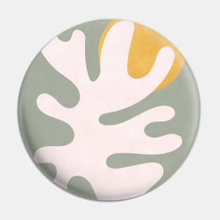 Abstract Shapes Botanical - Sage Green Pin