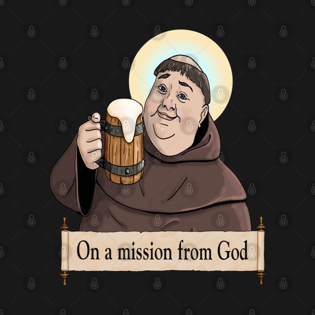 Friar Tuck Drinking a Cold Mug of Beer by Cashmoney69