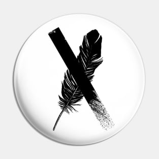 Feather bird X Pin