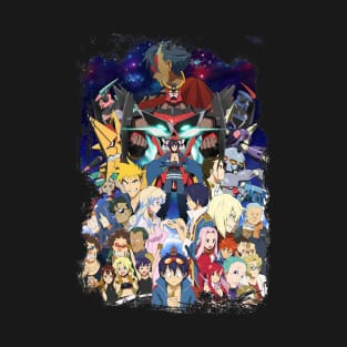 Gurren Lagann Characters Gurren Lagann Tengen Toppa Anime Manga T-Shirt