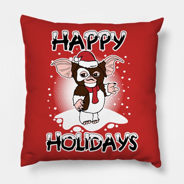 Happy Holidays Pillow by carloj1956